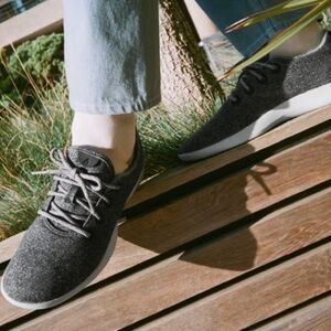 Allbirds Mens Wool Runners in Dark Gray | 12